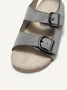 Cozy Pixies Summer Fashionable Versatile Casual Soft And Comfortable Flat Button Beach Sandals For Boys And Kids