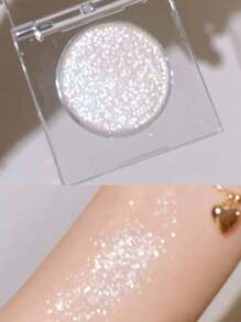 DIKALU Glitter Eyeshadow, 1pc Long-Wearing Waterproof Eye Makeup Product - 白色 - 查看 2