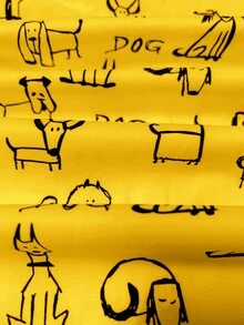 Plus Size Women Long Sleeve Shirt With Dog Pattern