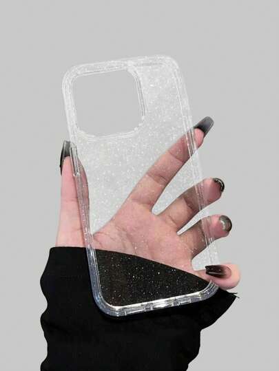 Fairycore غطاء حافظة هاتف سيليكون فائق النحافة مطعم بمسحوق لامع متوافق مع سلسلة آيفون 12/13/14 وموديلات أخرى