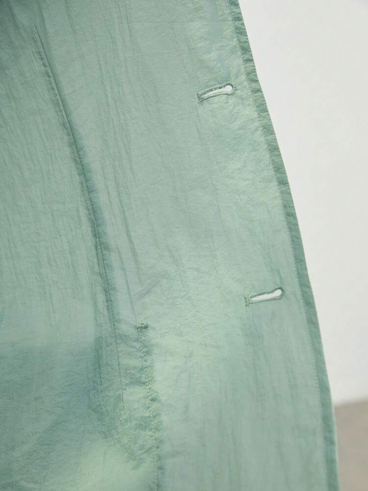 Herren Lässig Old Money Stil gewebter integrierter Blazer in Mintgrün, ultra dünn für den Sommer, für Herbst und Winter