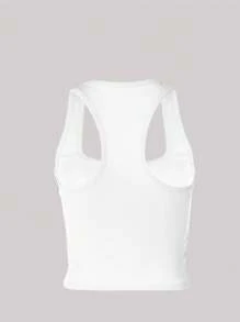 INAWLY Top corto de mujer con estampado de letras, camisetas gráficas de verano para mujeres
