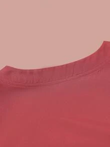 TaskEZ Top de uniforme médico ajustado de verano para mujeres - Naranja - Ver 3