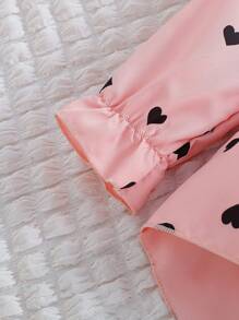 SHEIN Vintaside Kids Conjunto de top e leggings com cinto elegante para a primavera e outono de jovem garota, 2 peças
