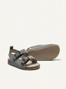 Cozy Pixies Summer Fashionable Versatile Casual Soft And Comfortable Flat Button Beach Sandals For Boys And Kids