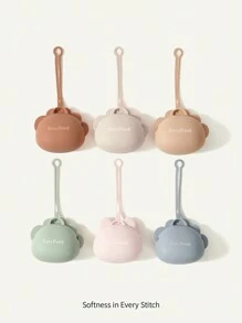 Cozy Pixies 1pc Portable Silicone Pacifier Storage Box With Dustproof And Anti-fall Function