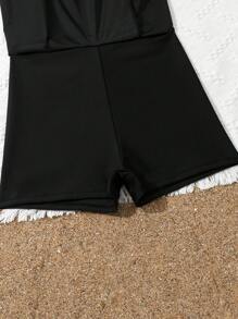 Tankinis de verano cambiables con bloques de color para adolescente