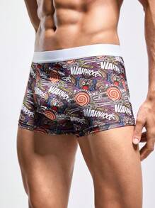 Men Candy Printed Casual Daily Wear Boxers - Multicolor - View 3