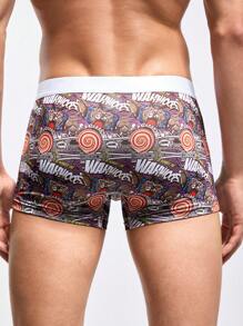 Men Candy Printed Casual Daily Wear Boxers - Multicolor - View 5