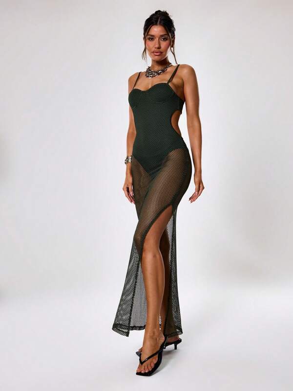 MUSERA Sheer Maxi Dress Elegant Spring Summer Vacation Party Wedding Guest, Summer, Elegant