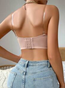 2pcs Women's Sparkling Strapless Bra With Underwire - Multicolor - View 2