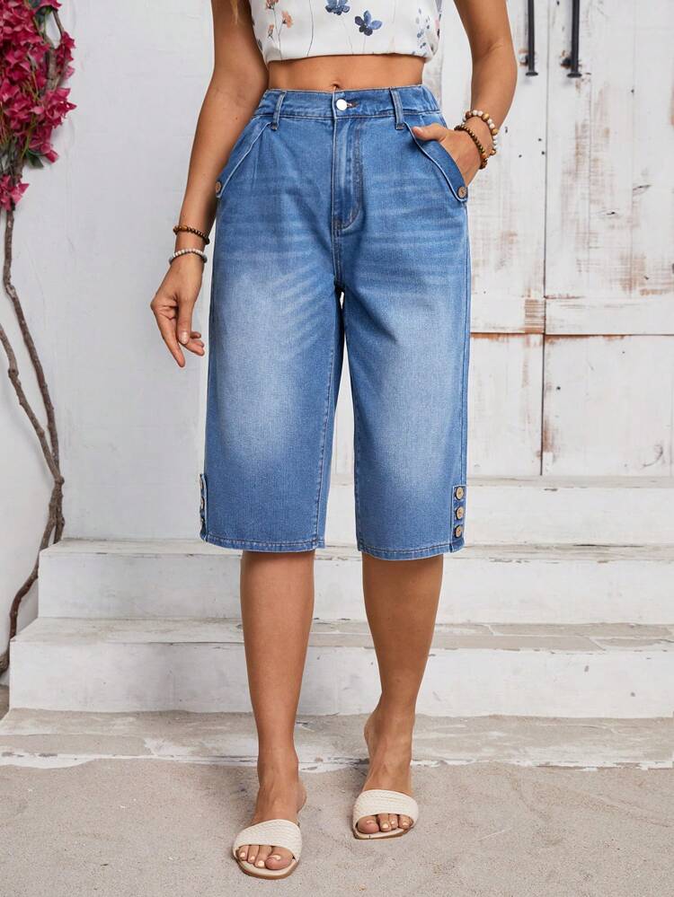 Women's Casual Everyday, Capri Denim Jeans
