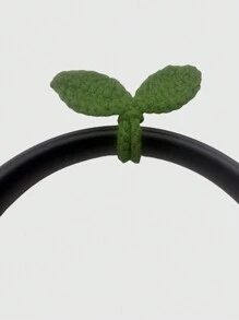 ROMWE Fairycore 1 pieza Diadema hecha a mano estilo mori con forma de hoja, diadema, turbante, diadema absorbente