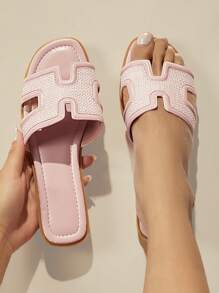 SHUZIA Ladies' Flat Casual Sandals, Suitable For Daily Wear Summer Shoes Spring Shoes Spring Break Easter Vacation Shoes Casual Shoes Beach Shoes Mother's Day Present