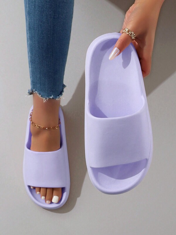 Modische, bunte minimalistische Unisex Hausschuhe mit dicker rutschfester Sohle für Innen und Außen