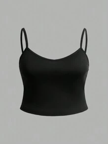 SHEIN EZwear 6 件大码女式休闲简约吊带背心，夏季 - 彩色 - 查看 11