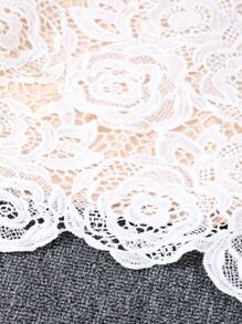 SHEIN Tween Girl Lace Strap Tank Top + Long Skirt Set - Apricot - View 8