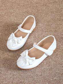 白色公主娃娃鞋，女童平底鞋，秋季款 - 白色 - 查看 2