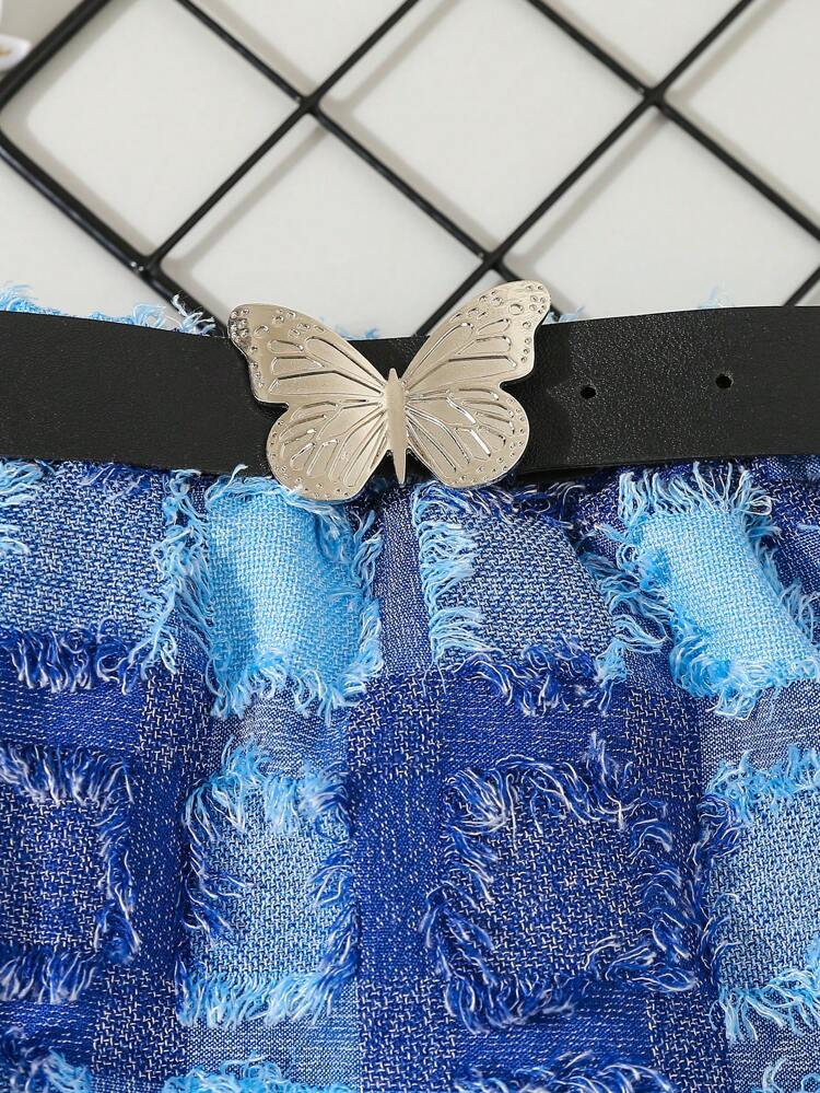 Young Girl Casual Style Plaid Skirt, Spring/Summer