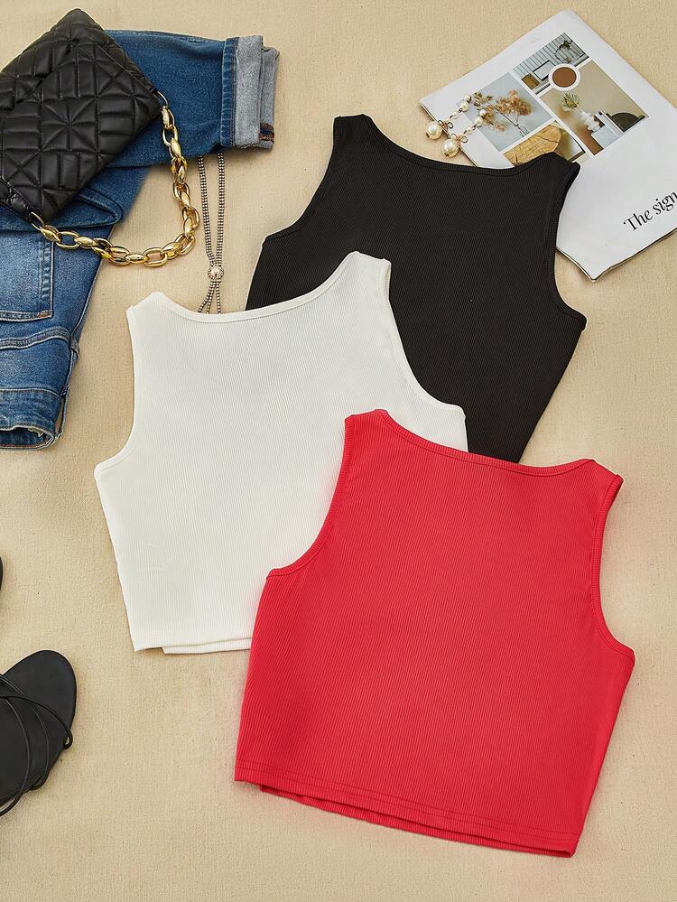 Women's Casual Minimalistic Top Set