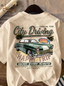 Manfinity Hypemode Deep Khaki Oversized Short Sleeve T-Shirt For Men - Khaki - View 2