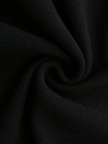 SHEIN SXY 露背大A字型Halter領連衣裙 - 黑色 - 查看 5