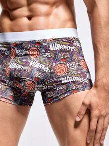 Men Candy Printed Casual Daily Wear Boxers - Multicolor - View 4