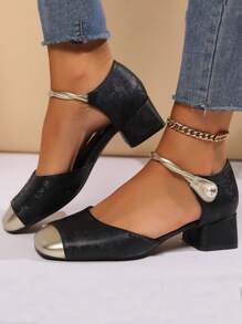 College Style Loafers With Square Toe, Single Strap Buckle, Mary Jane Flats, Low Vamp, Soft Sole, Suitable For Teens And Young Women, Can Be Worn With Skirts, High Heels