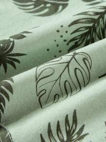 Cozy Pixies Baby Jungen gestricktes Set mit weicher Polo-Kurzarm Strickjacke mit Blume Muster und einfarbigen Shorts, 2 Stücke Outfit