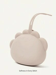 Cozy Pixies 1pc Portable Silicone Pacifier Storage Box With Dustproof And Anti-fall Function