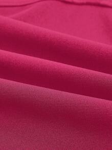 TaskEZ Camisa de enfermería para mujer con cuello en V de manga corta y 2 bolsillos - Rosa Fucsia - Ver 9