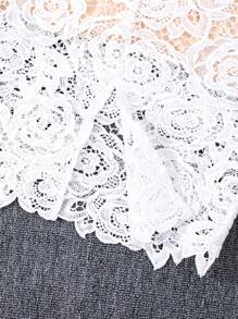 SHEIN Tween Girl Lace Strap Tank Top + Long Skirt Set - Apricot - View 3