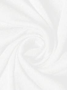 Zolique Summer Fashion Solid Color Distressed Batwing Sleeve T-Shirt And Shorts Set - White - View 5