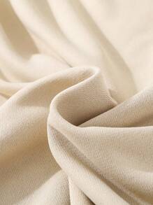 SHEIN 適合春季、夏季、秋季、冬季的青少年男裝休閒拼接長袖汗衫，帶修補袖子，適合在家或上大學穿著