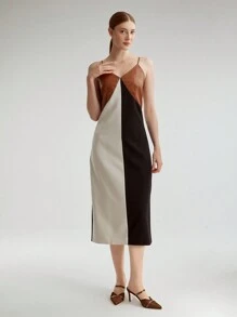 MOTF PREMIUM POINTED TOE WOMEN'S SIMPLE MULE HIGH HEEL SHOES, FOR NEW YEAR HOLIDAY, SPRING SHOES SPRING BREAK EASTER PROM HEELS FOR CHRISTMAS - Brown - View 9