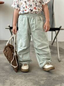 男孩休閒單色運動長褲 - 彩色 - 查看 5