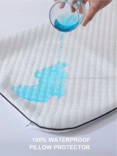 1pc Alternating Cooling Warm Pillow, Con tertable Memory Foam Bed Kussen Ventilated Removable, Machine Washable Hoes view 6