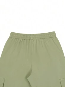 Manfinity Homme Men's Pocket Design Casual Daily Jogger Pants, Manfinity Men Cargo Pants, Men Cargo Pants Army Green, Sport Men Cargo Set, Men Street Wear Pants - Mint Green - View 6