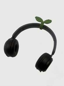 ROMWE Fairycore 1 pieza Diadema hecha a mano estilo mori con forma de hoja, diadema, turbante, diadema absorbente