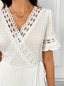 SHEIN Clasi Short Lace Summer Holiday Dress