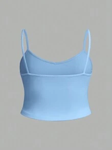 SHEIN EZwear 6 件大码女式休闲简约吊带背心，夏季 - 彩色 - 查看 9