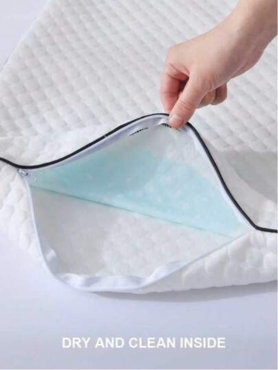 1pc Alternating Cooling Warm Pillow, Con tertable Memory Foam Bed Kussen Ventilated Removable, Machine Washable Hoes view 7