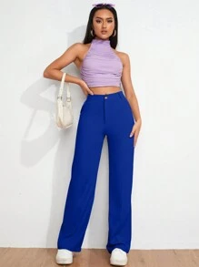 EURMUSE Women Pants - Royal Blue - View 3