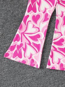 Young Girl Fashionable Sweetheart Knitted Halter Top With Flared Long Pants Girls Flare Pants Setgirl Pants Setskids Girl Pants Set