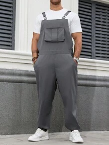 Manfinity Homme Quần Jogger có dây đeo cỡ lớn dành cho nam giới có kích thước lớn - Màu Khaki - Xem 4