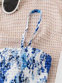 Soleia Robe décontractée pour femme à motif floral romantique tie-dye, style aquarelle, parfaite pour les vacances, les jours fériés, la remise des diplômes, les fêtes, les déjeuners, les mariages - Multicolore - Voir 4