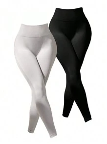 Easithlete Quần legging thể thao nữ liền mạch tập yoga 2 chiếc - Nhiều màu - Xem 3