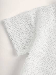 Lace  Style Girls' Vacation Shirt - White - View 3