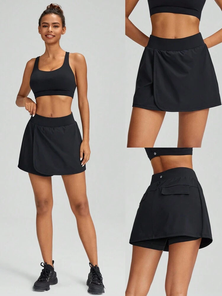 Step Out Skirt With Built-In Shorts Pocket Anti-Slip Light Support Studio Gym Daily Summer Quick Dry Moisture Wicking