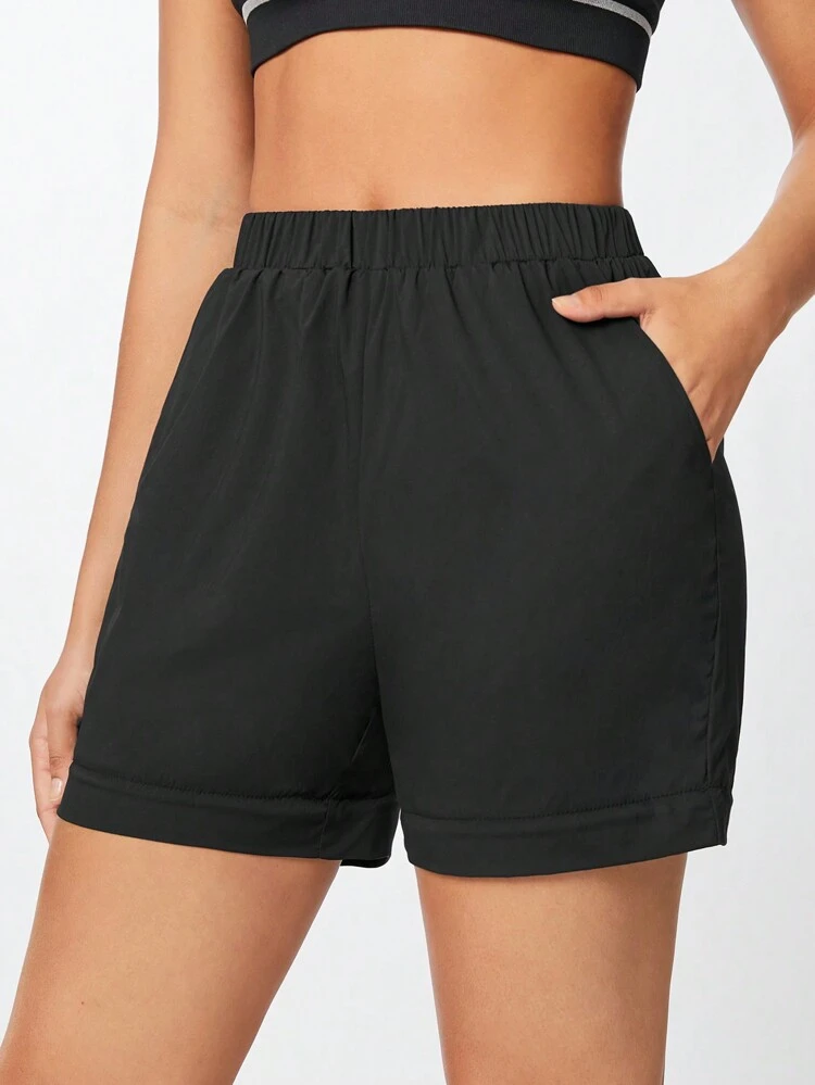 Ladies' Solid Color Simple Daily Sports Pants